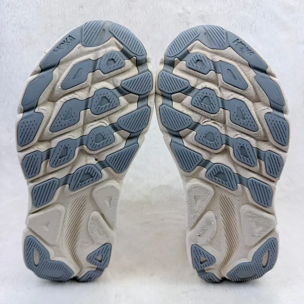 HOKA Clifton 9 Womens Running Shoes Oak Alabaster Oat Milk Size 9 Cushion Shoe
